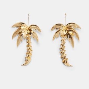[ZARA] GOLDEN PALM TREE EARRINGS